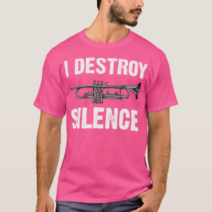 Camiseta Arte Engraçada Do Jogador De Trompetes Para A Orqu