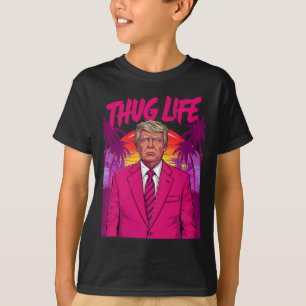 Camiseta Arte engraçada rosa com vibe retrô vintage de Dona