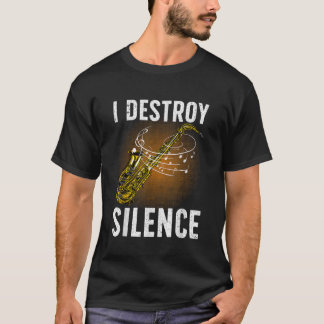 Camiseta Arte Engraçada Saxofônica Para Homens Mulheres Sax