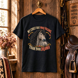 Camiseta Arte engraçado de cavalo Grulla American Bashkir C