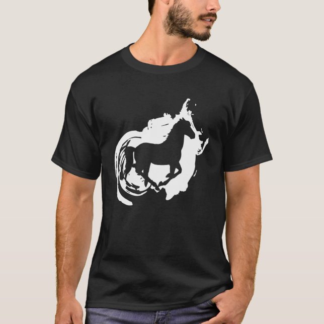 Camiseta Arte Equestrianismo Equestre (Frente)