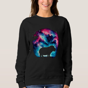 Camiseta Arte Espacial Cósmica legal Hippopotamus Galaxy