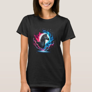 Camiseta Arte Espacial Cósmica legal Zebra Galáxica