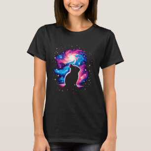 Camiseta Arte Espacial legal Galáxica de Hamster Cósmico