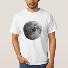Camiseta Arte Espacial Lua Surrealista Verme Lua Cheia