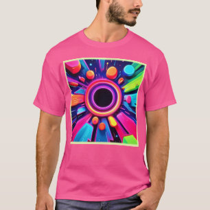 Camiseta Arte Espacial Neon Vortex