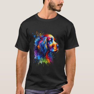 Camiseta Arte Espalhada English Setter