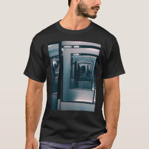 Camiseta Arte Espelhada do Espelho de Vidro Infinito Cativa
