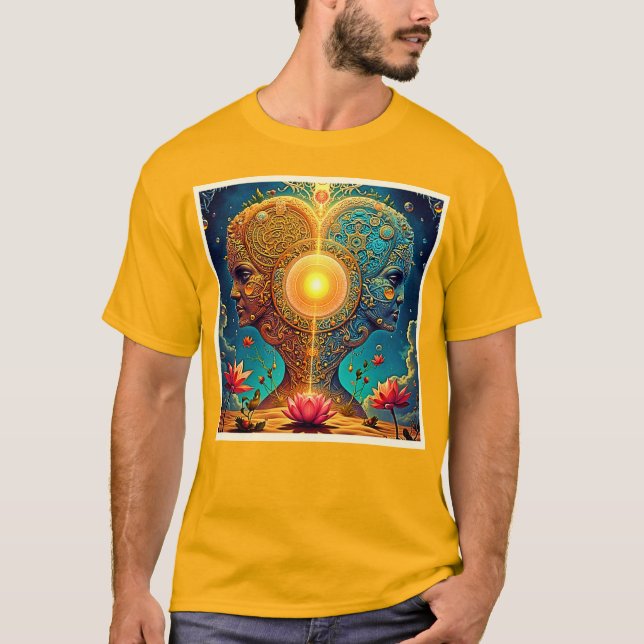 Camiseta Arte espiritual despertando (Frente)