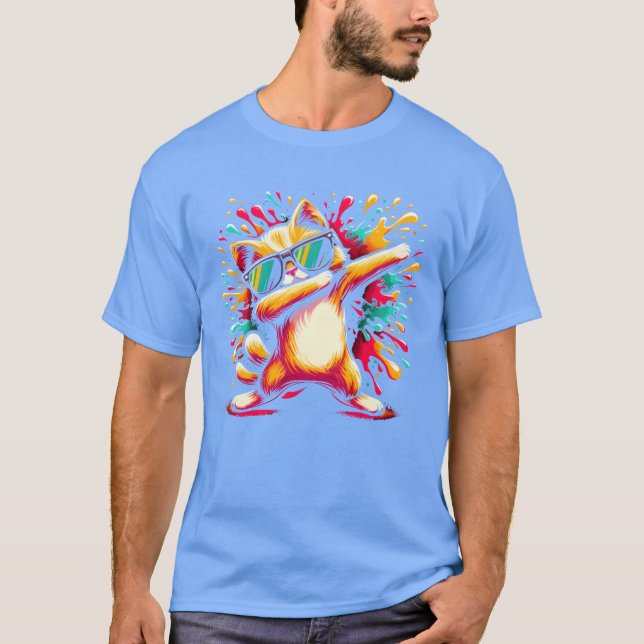 Camiseta Arte Esplexa Apelidando Óculos de Sol Gato Gatinho (Frente)