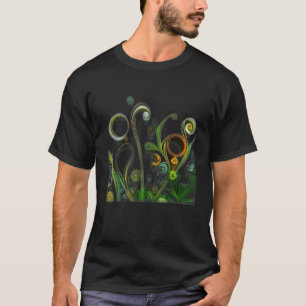 Camiseta Arte Estranha do Ecossistema do Pântano Quilling