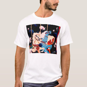 Camiseta arte estrelado do carrossel