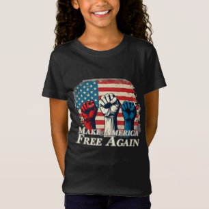 Camiseta Arte Faça a América Livre Novamente