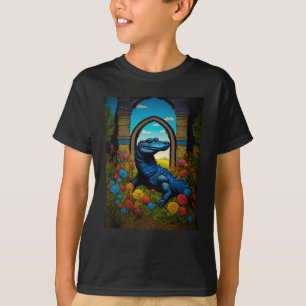 Camiseta Arte Fantasia de Jacaré Azul 
