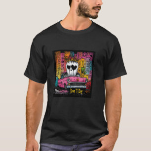 Camiseta Arte Fantasma de Coração Retro - Estética Urbana V