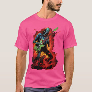 Camiseta Arte Fantástica Clássica 80S Forte Rock N Roll