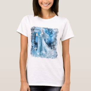 Camiseta Arte Fantástica da Rainha da Neve - Deusa Mística 