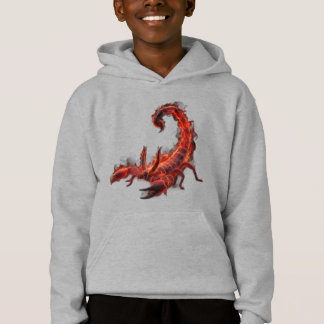 Camiseta Arte Fantástica de Criatura Mítica Escorpião Flame