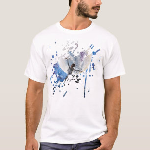 Camiseta Arte feita à mão - dançando com a lua