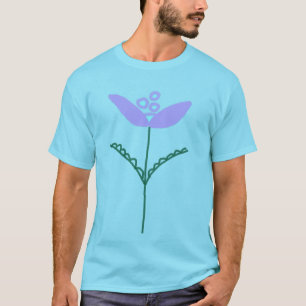 Camiseta Arte Flor Abstrata