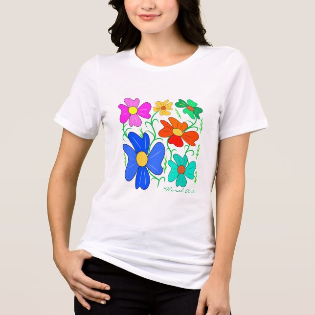 Camiseta Arte floral (Frente)