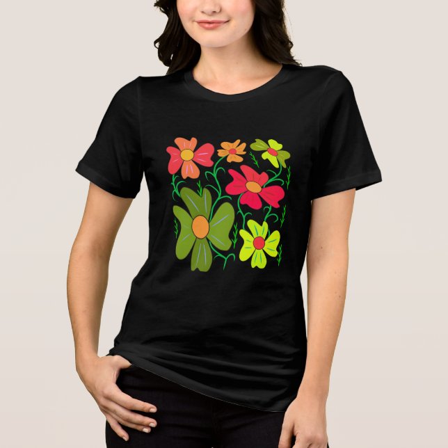 Camiseta Arte floral (Frente)
