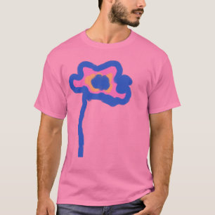 Camiseta Arte Floral Abstrata para Vestir