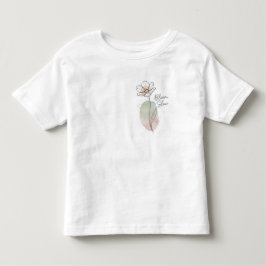 Camiseta Arte Floral Minimalista Florescer Lentamente
