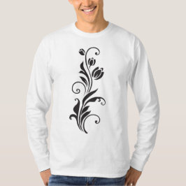 Camiseta Arte Floral Ornamental Elegante