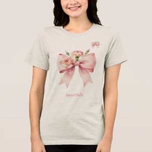 Camiseta Arte Floral Pastel Feminina