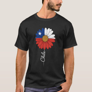 Camiseta Arte Floral Patriótico Flor de Margarida da Bandei