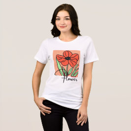 Camiseta Arte Floral Vibrante.