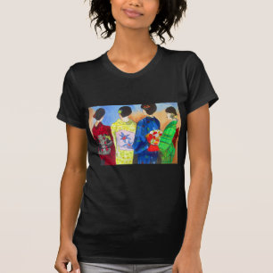 Camiseta Arte Geisha Japonesa primavera kimono