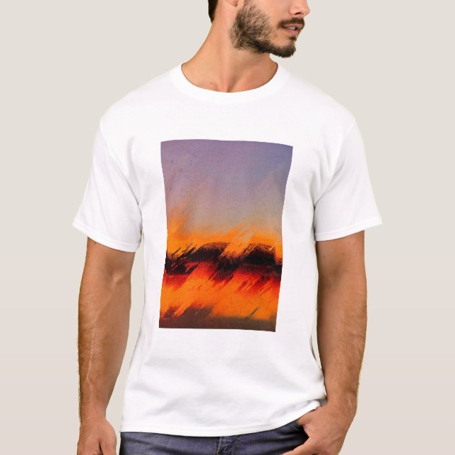 Camiseta Arte Geométrica Colorida Abstrata (Frente)