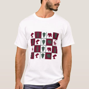 Camiseta arte geométrica colorida africana