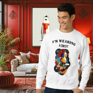 Camiseta Arte Geométrica Conceitual – Humor Abstrato Modern
