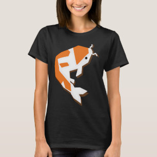 Camiseta arte geométrica "Eu sou um peixe Koi" para todos q
