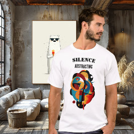 Camiseta Arte Geométrica Moderna, Abstrato Minimal para Pen
