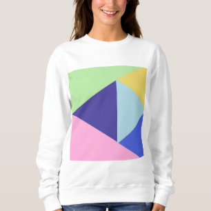 Camiseta arte geométrica multicoloração