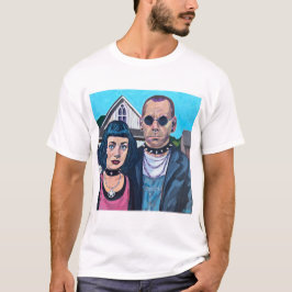 Camiseta Arte Gótica Americana Moderna - Inspirada em Grant