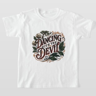 Camiseta Arte Gótica Dançando Com O Diabo