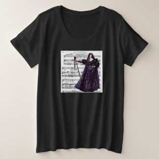 Camiseta Arte Gótica de Ópera Vintage Rainha da Noite