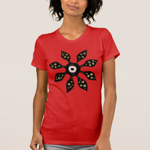 Camiseta Arte gótico estranha assustador do monstro do olh