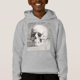 Camiseta Arte Gráfica de Caveira: Design de Tinta Minimalis