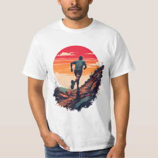 Camiseta Arte Gráfica de Corrida Trail Running Montanha do