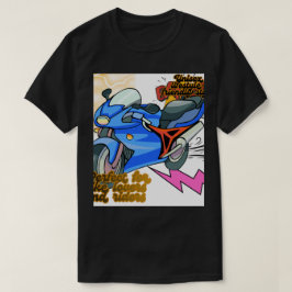 Camiseta Arte Gráfica de Moto Minimalista – Moto Moderna