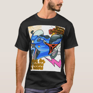 Camiseta Arte Gráfica de Moto Minimalista – Motocicleta Mod
