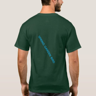 CAMISETA ARTE GRÁFICA DE PASSARINHO DE JARDIM DE PRIMAVERA