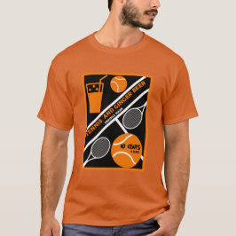 Camiseta Arte Gráfica do Jogador de Tênis
