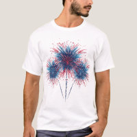Arte Gráfica Explosão de Fogos de Artifício Vermel